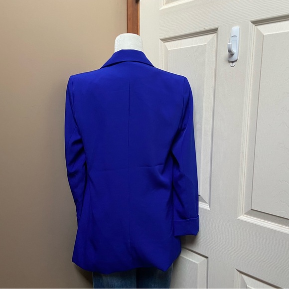 Zenana royal blue oversized blazer - Picture 5 of 7